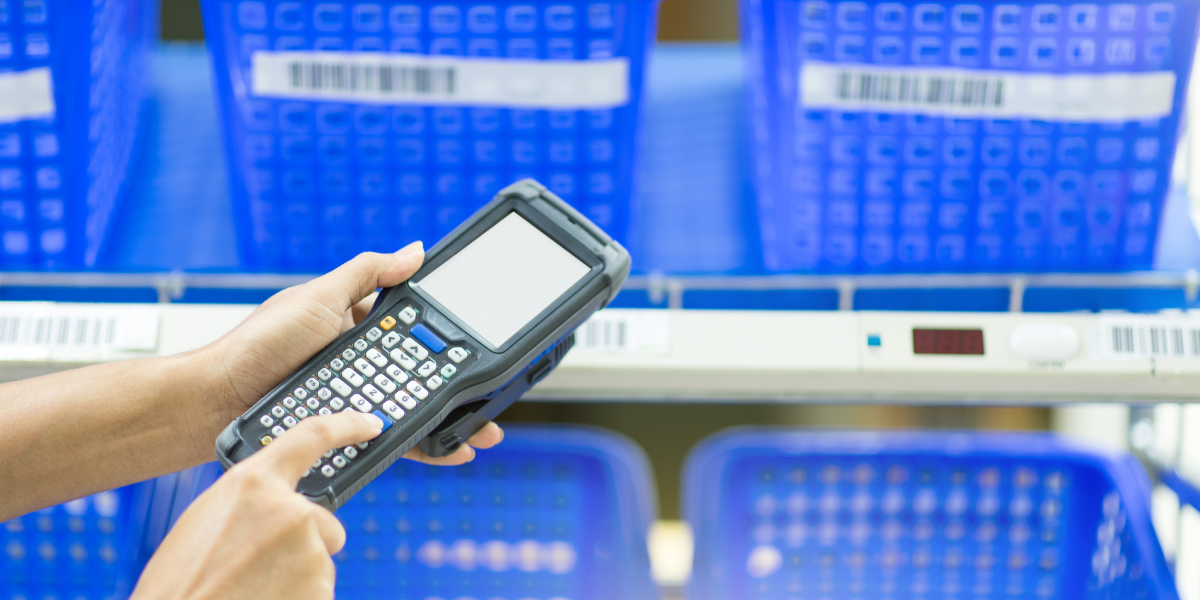 physical asset audit with handheld scanner